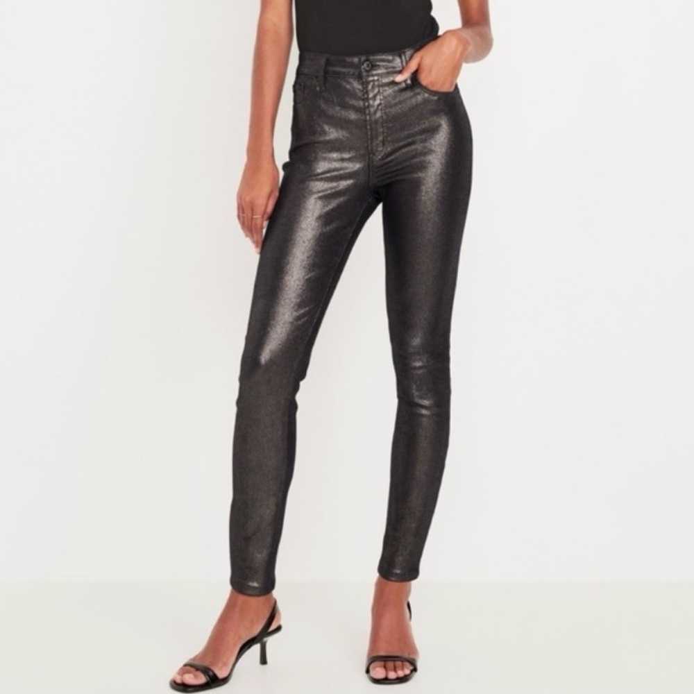 Old Navy Rockstar Sparkle Super Skinny Stretch Jeans 14